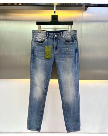 Gucci Women's Washed Jeans Blue